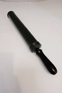 Vintage Metal bike pump military racing green