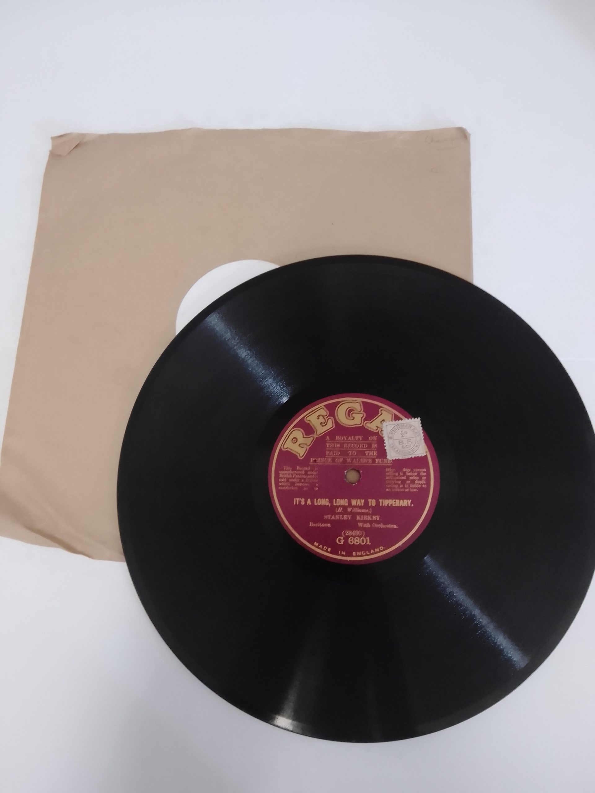 78rpm Shellac – Regal – its a long way to tipperary by Stanley Kirkby ...