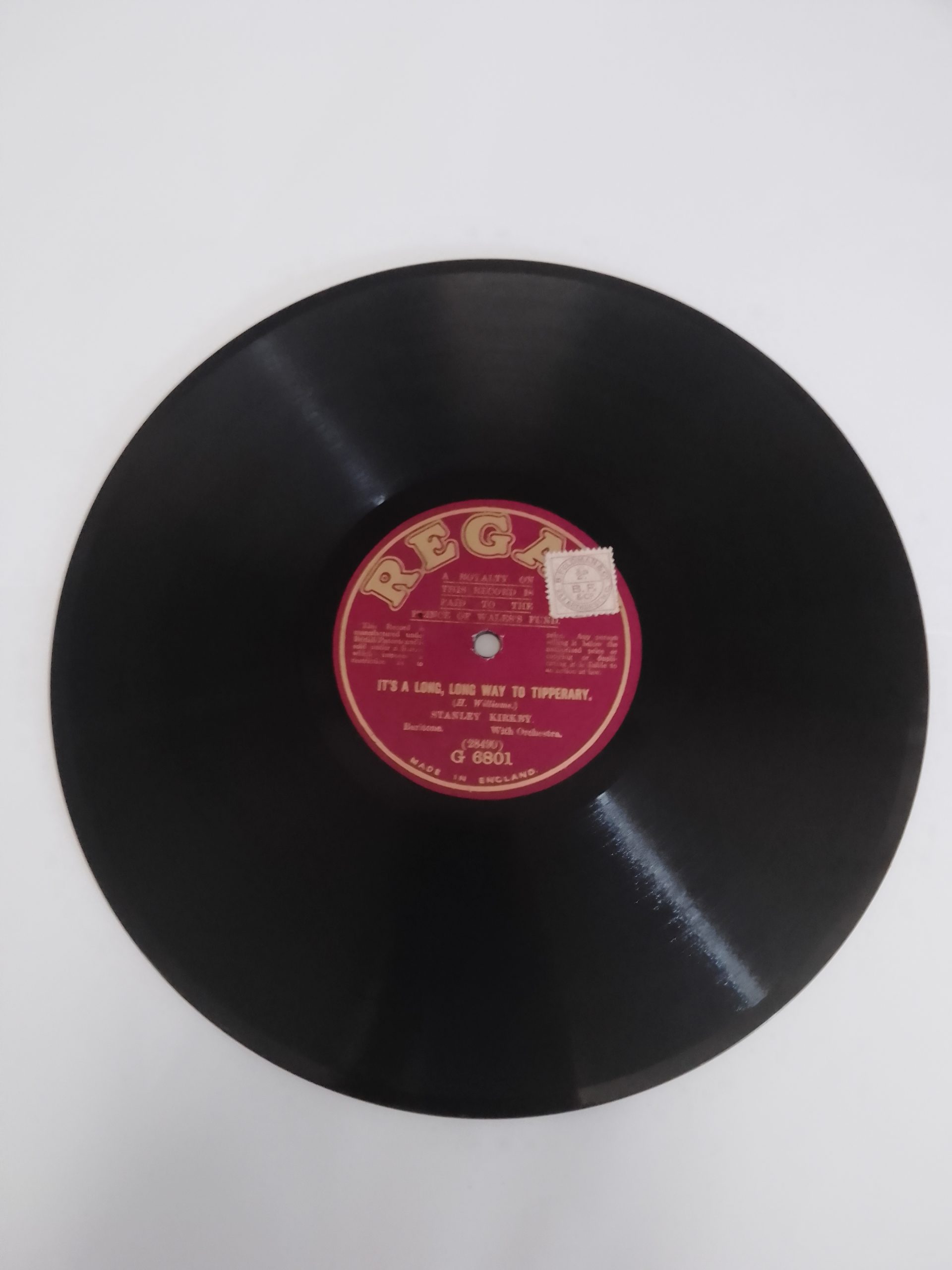 78rpm Shellac – Regal – its a long way to tipperary by Stanley Kirkby ...