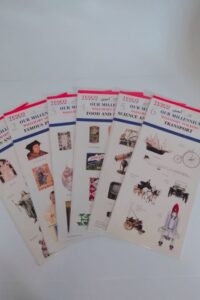 6x vintage tesco millenium stickers