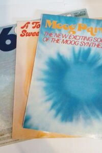 Vintage 80s Contour vinyl record collection