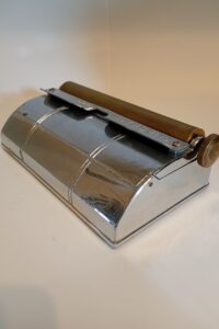 Glue fast vintage label and stamp machine