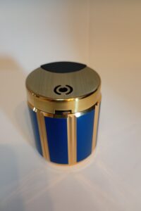 Vintage Ronson electronic table lighter - Gold finish