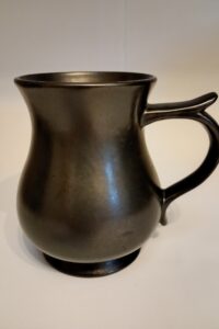 Grey pottery english beer jug
