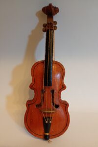 Minature base instrument music wood ornament