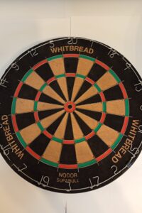 Vintage Whitbread Nodor brisle dartboard