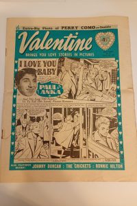 1958 Valentine rock and roll comic