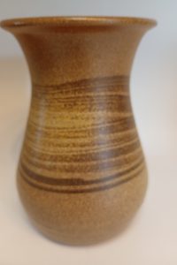 Rustic earthenware pottery flower vase