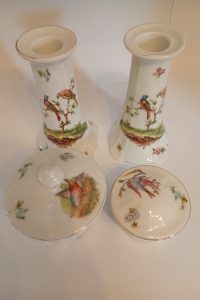 Porcelain candle holders & Pots