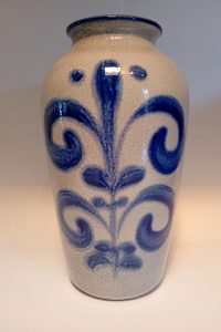 Jasba West German Mid-Century Glazed Art Pottery table Vase