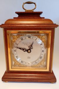Gerrard & Co London solid oak mechanical mantle clock