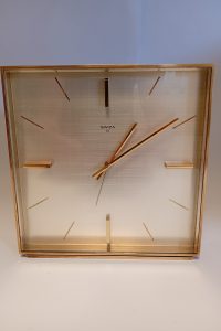 Swiza 8 mechanical alarm brass swiss clock
