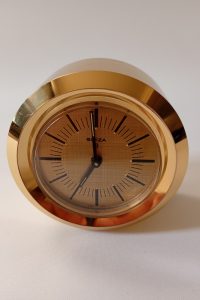Swiza mechanical solid brass swiss bedside alarm clock