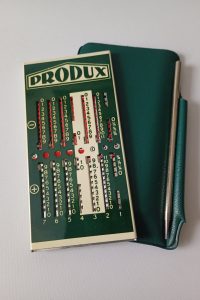 Vintage Produx Mechanical german pocket Calculator with case