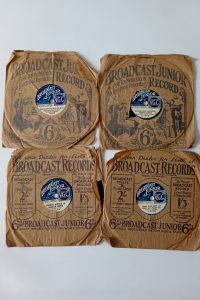 Broadcast junior nursery 6" shellac gramophone records - Set of 4