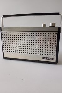 1970s Ajax voyager two band transistor portable radio
