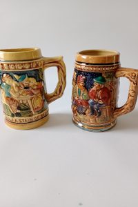 Pair novelty pottery toby jugs