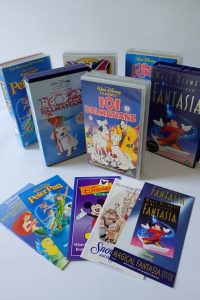 1980s Disney VHS tape children's cartoon movie set